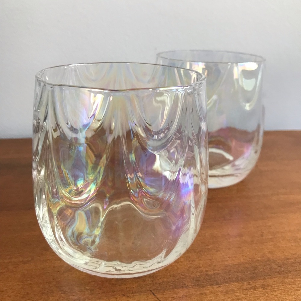 Pair of Iridescent Tumblers